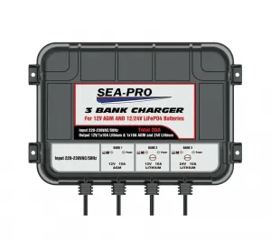 �������� ���������� SEA-PRO (1�12� AGM,  1�12� � 1�24� LiFePO4) ��� ������� �������������