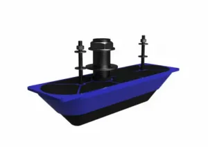 ������ Lowrance StructureScan 3D Transducer Stainless Steel Thru-Hull Single